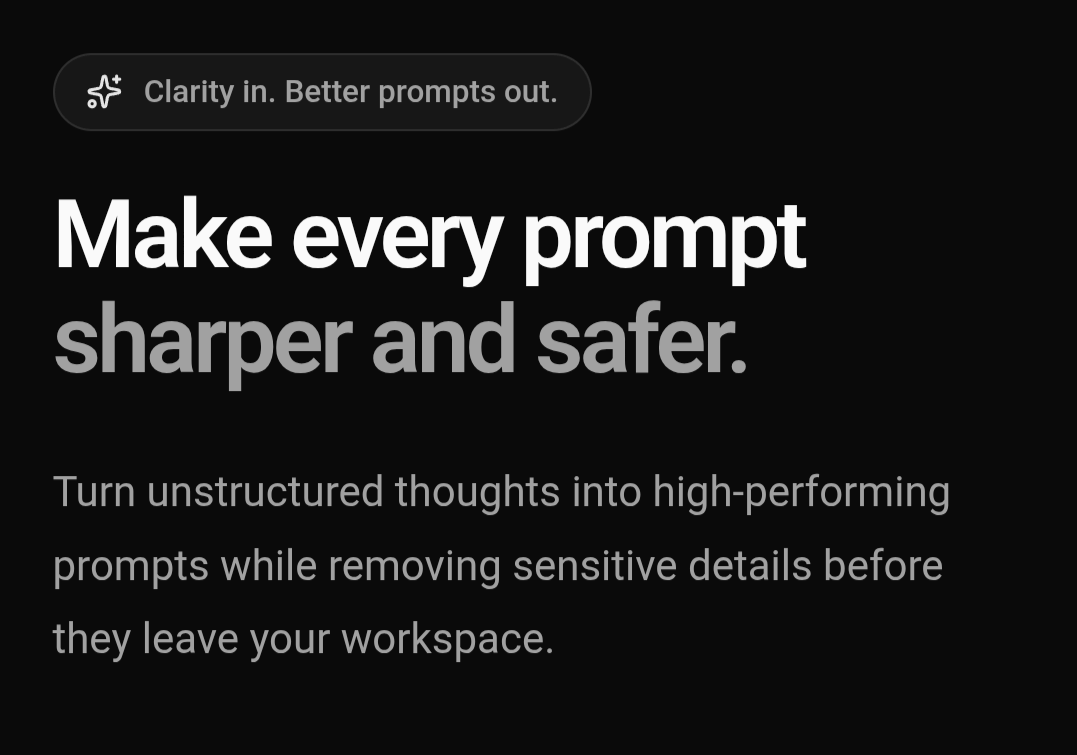 Sanitize Your Prompt screenshot 1
