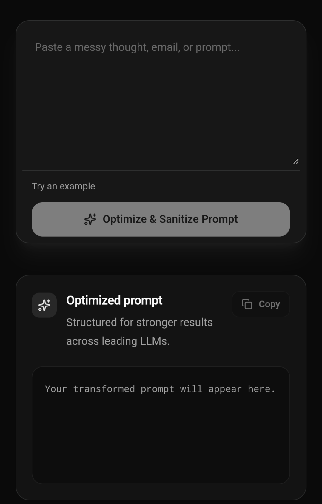Sanitize Your Prompt screenshot 2