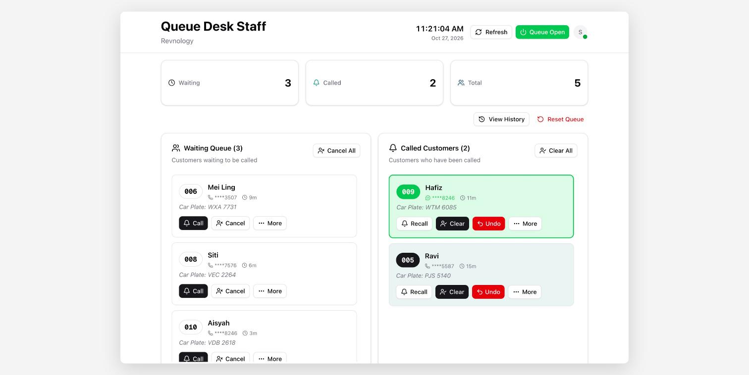 Queue Desk screenshot 1