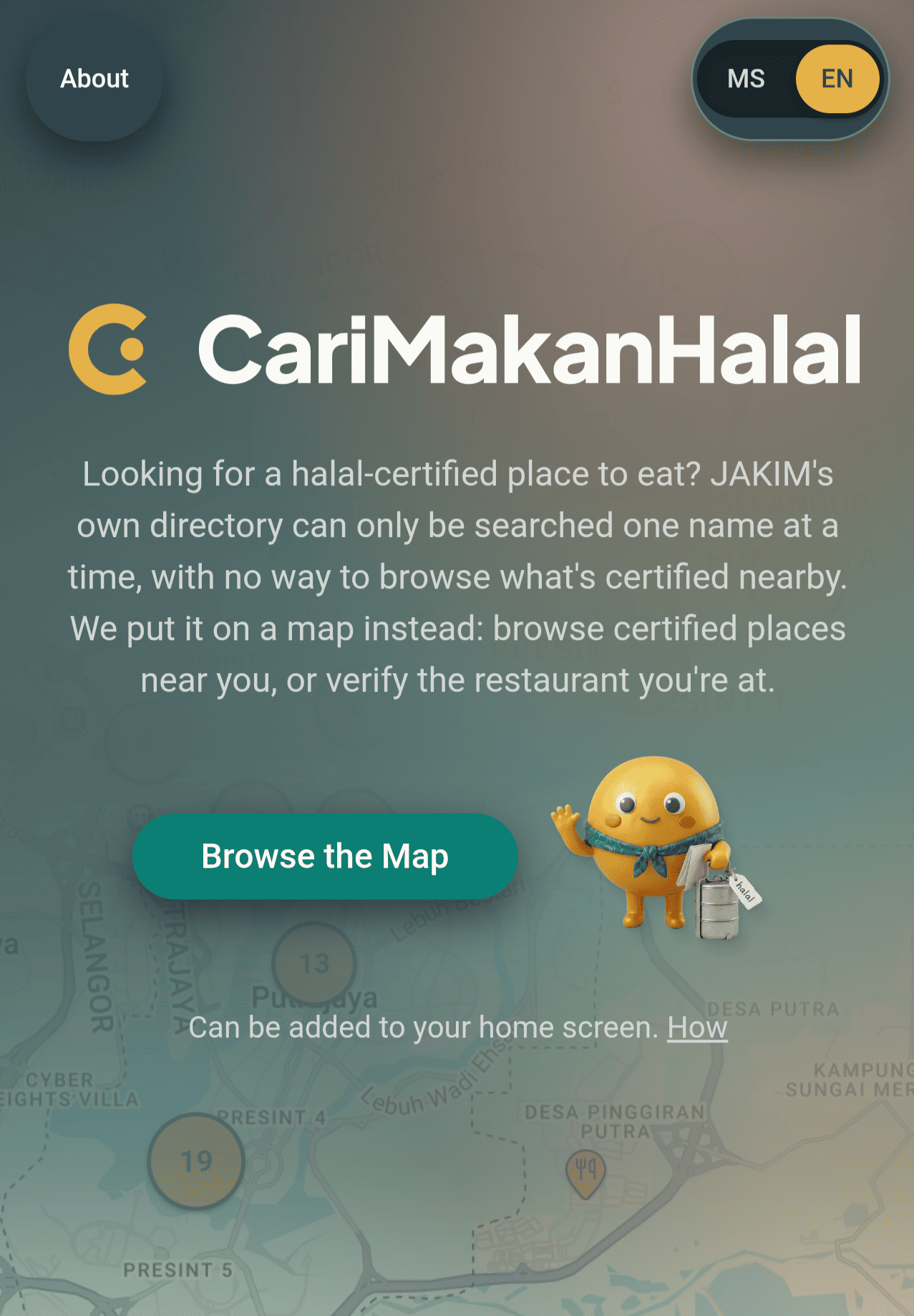 CariMakanHalal screenshot 1
