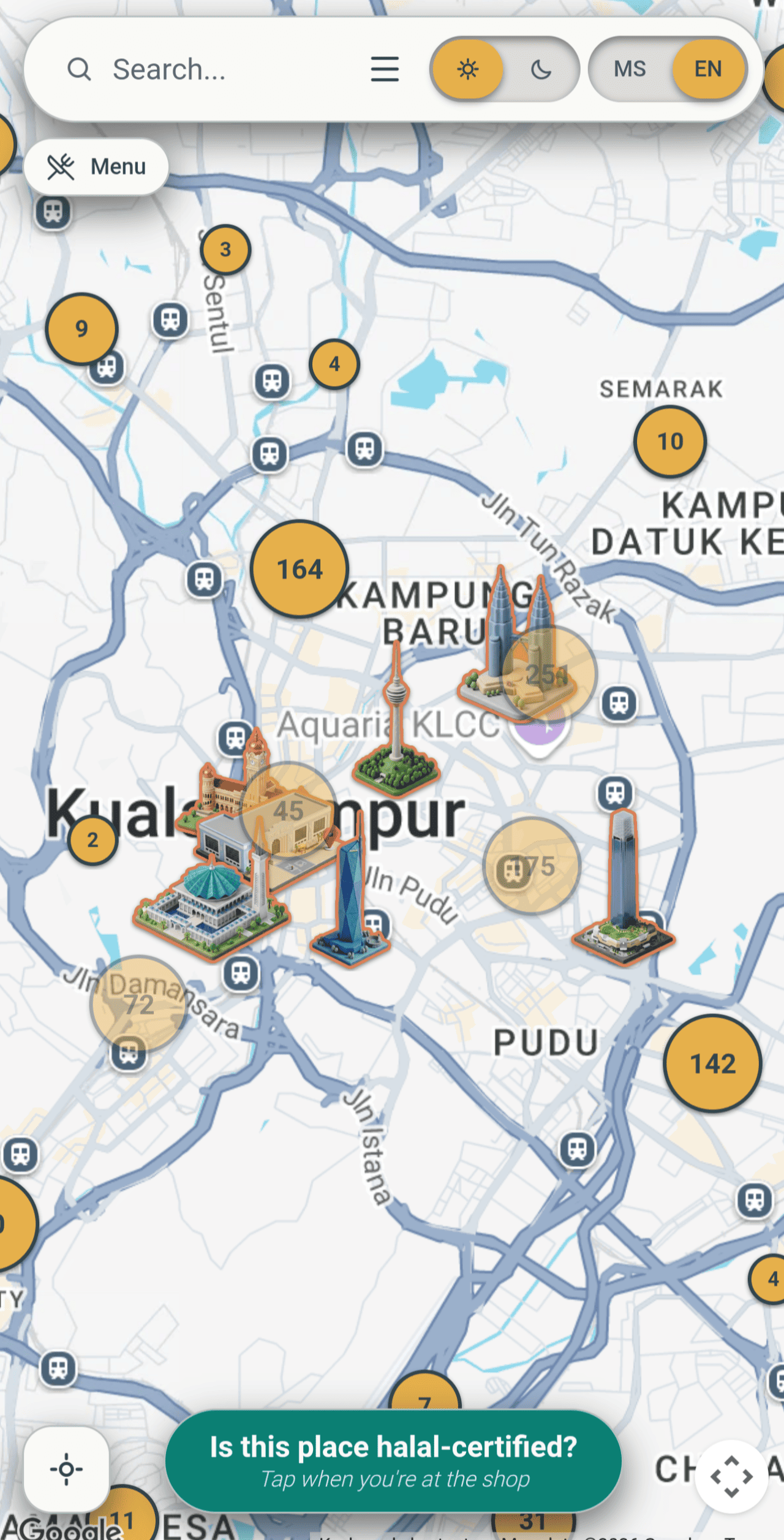 CariMakanHalal screenshot 2