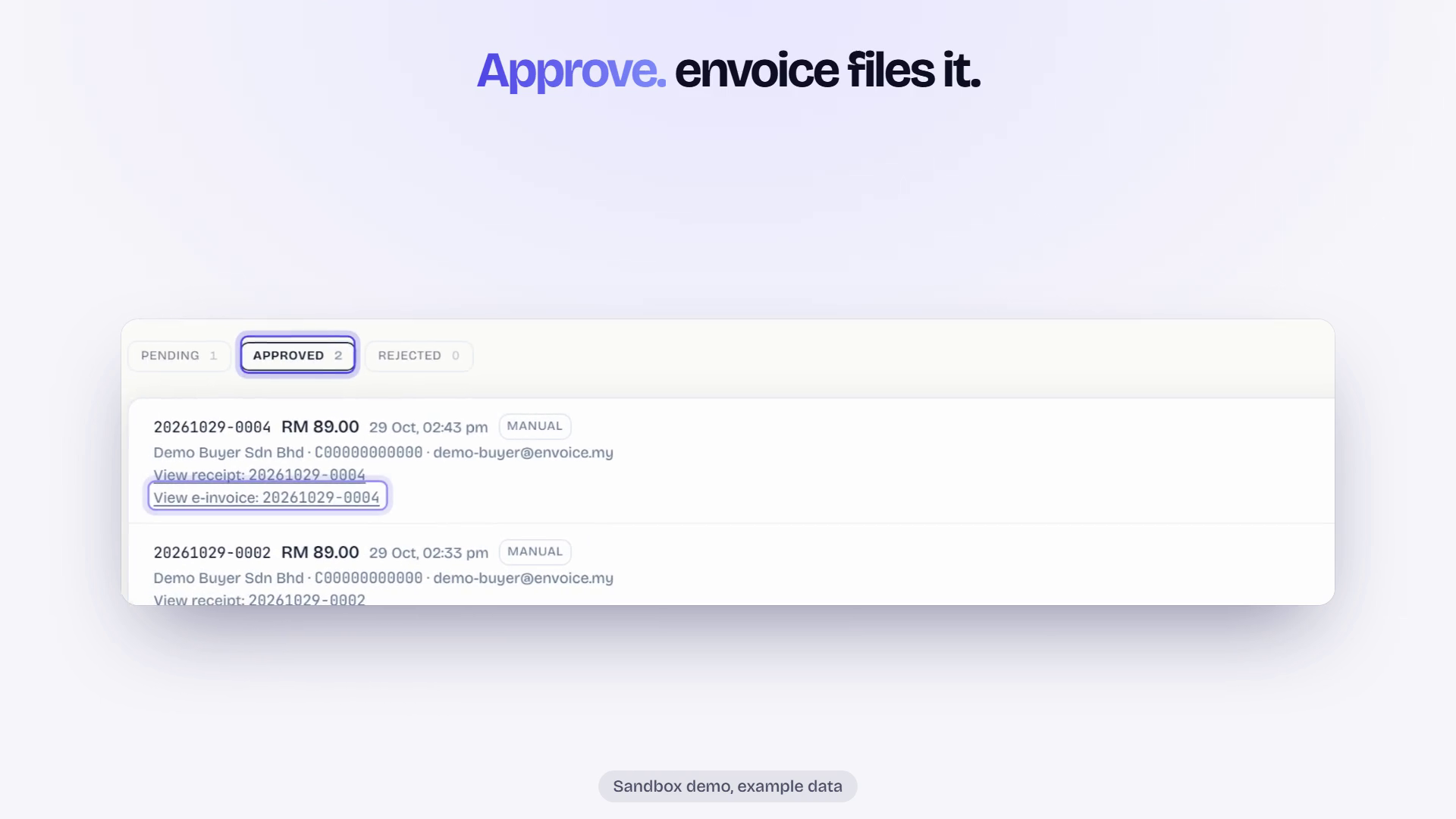 envoice screenshot 3