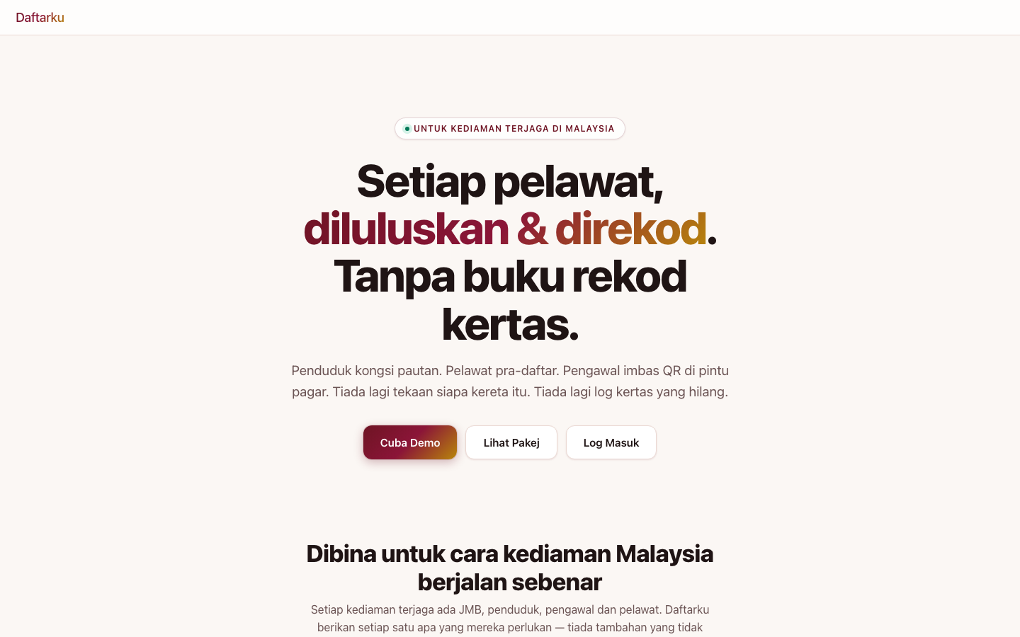 DaftarKu screenshot 1