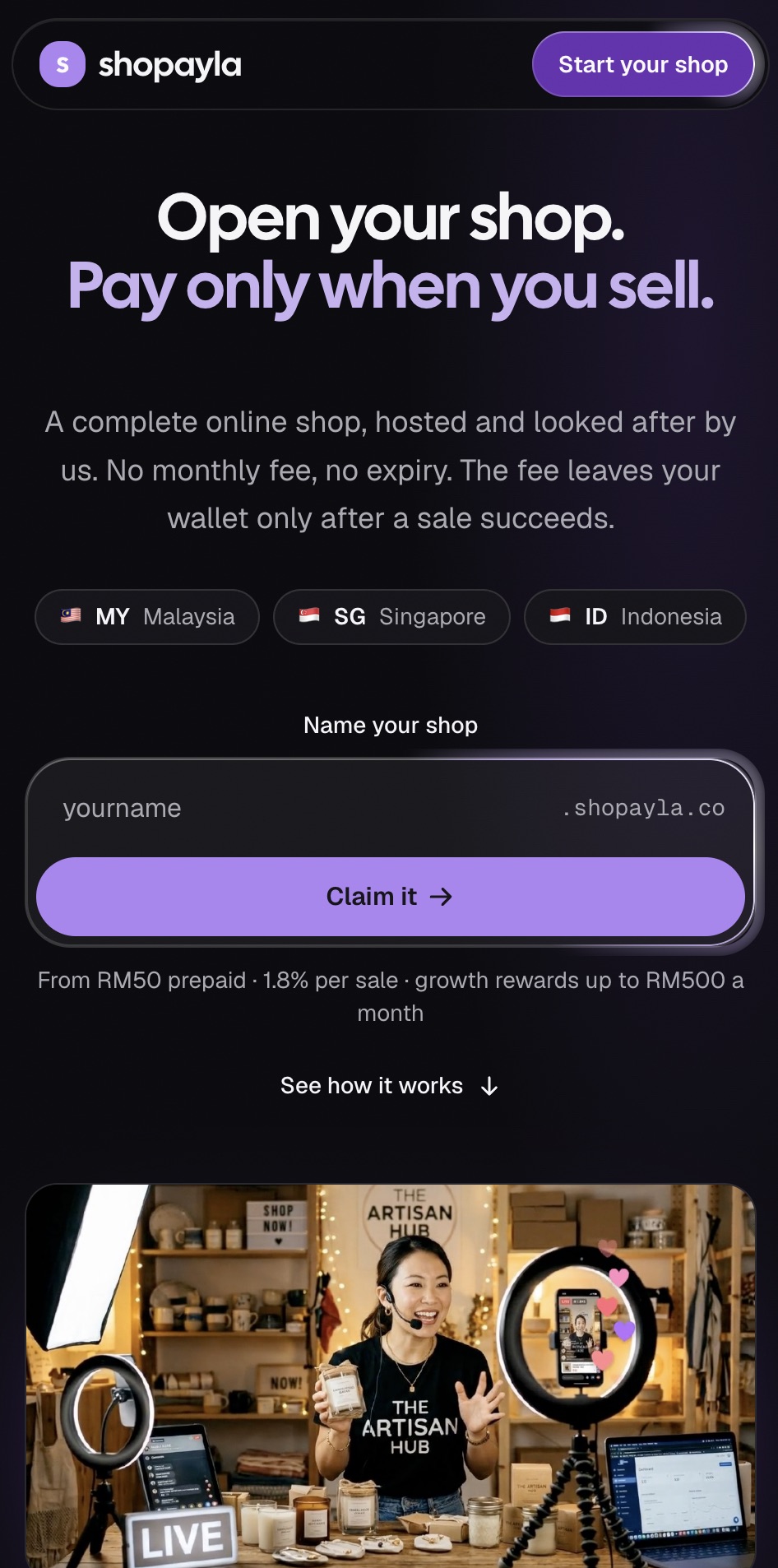 Shopayla.co screenshot 1