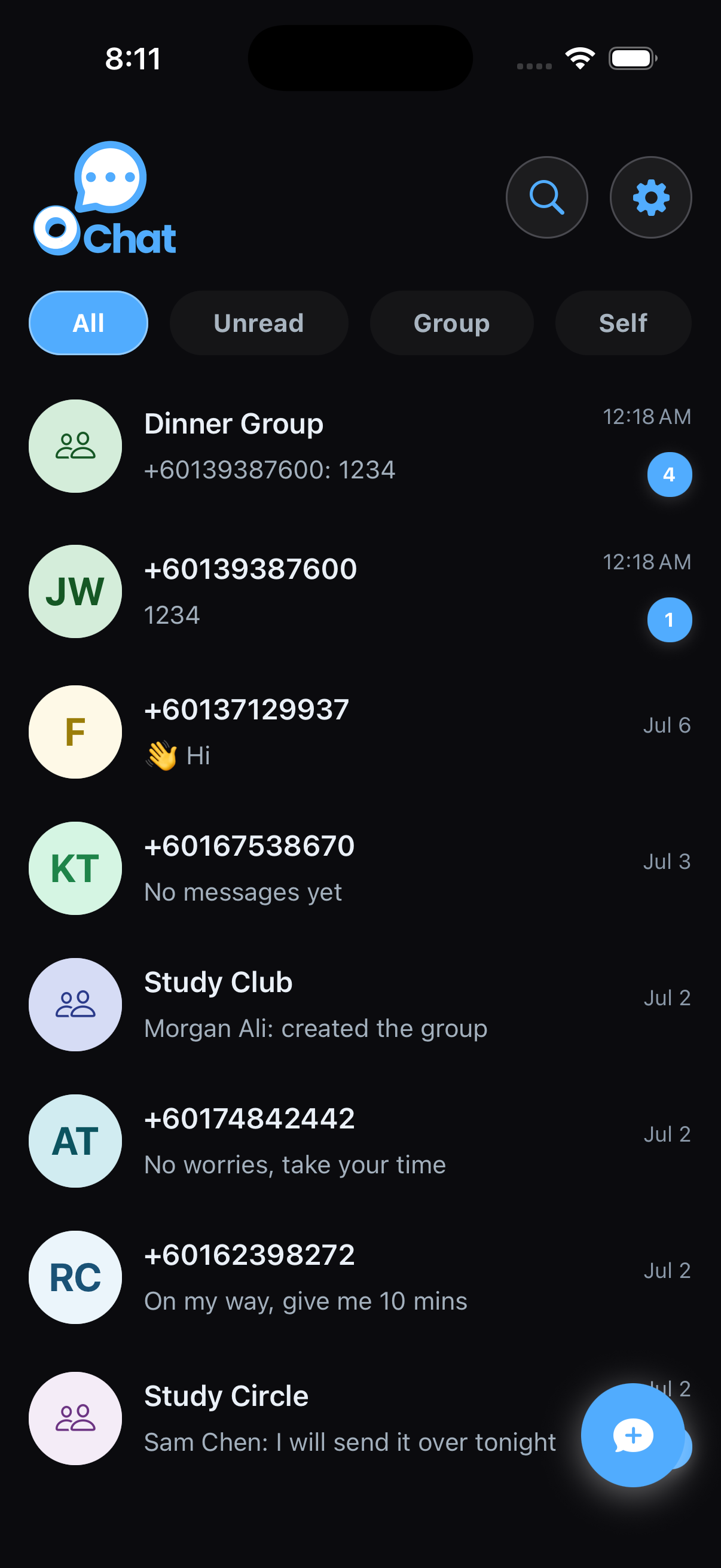 O'Chat screenshot 1