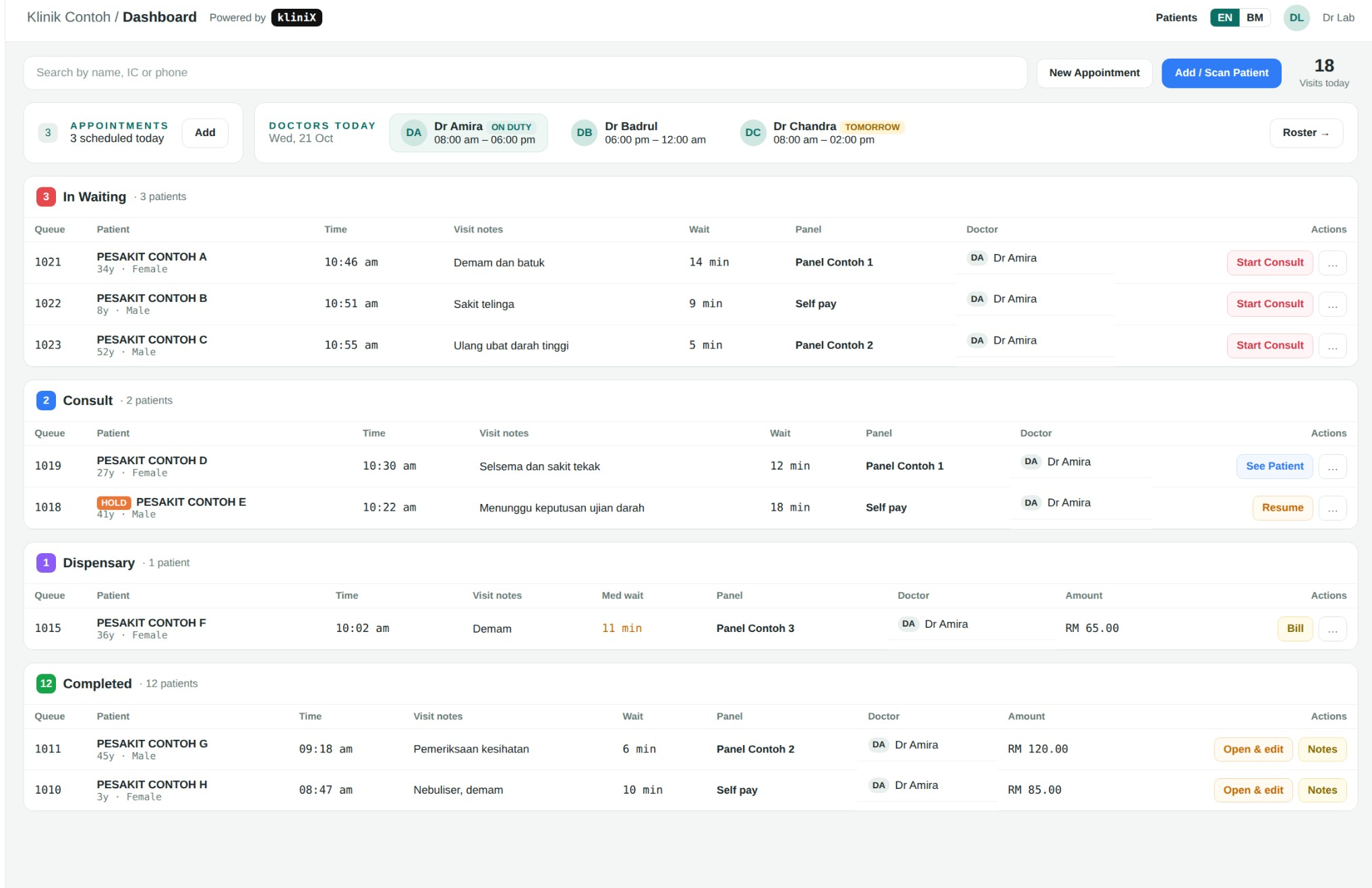 kliniX screenshot 2