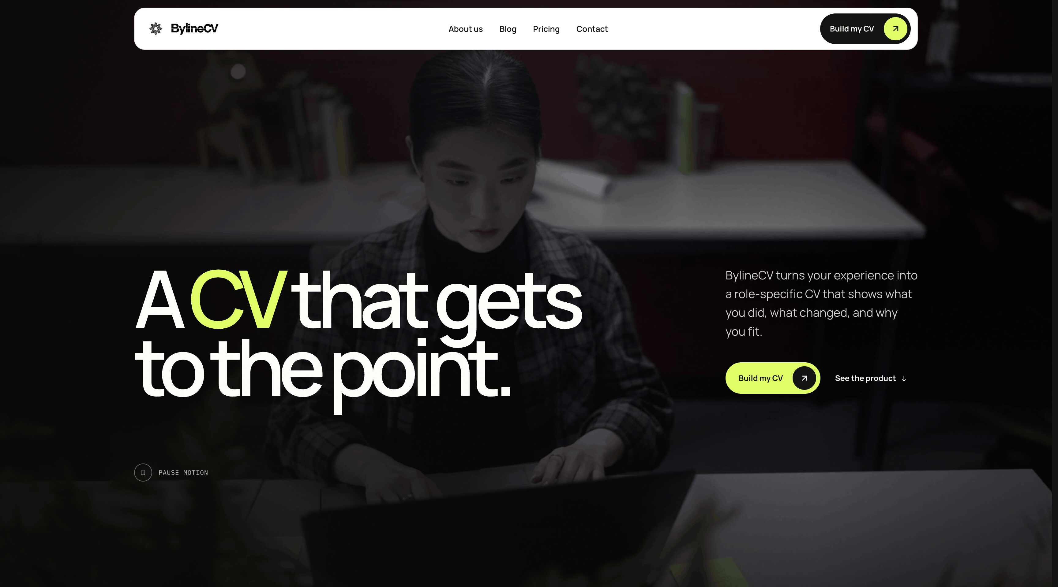BylineCV screenshot 1